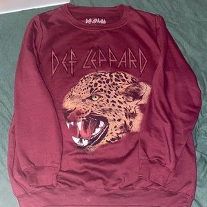 def leppard crewneck sweatshirt
